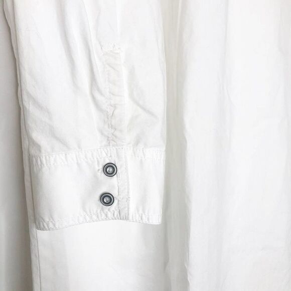 CASLON White Long Sleeve Shirt Dress - Picture 7 of 7